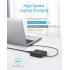 Anker A2046K11 Slim Power Port with Dual USB C PowerIQ 3.0 And USB A Ports Provided High Speed Charging And Charge 4 Devices Simultaneously Fits Most Types Of Smart Devices 63W - Black